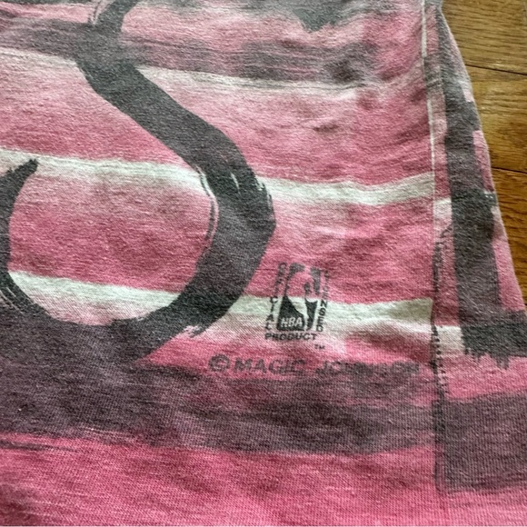 1990s Michael Jordan Chicago Bulls Magic Johnson T’s AOP Shirt Size XLarge - Picture 2 of 4